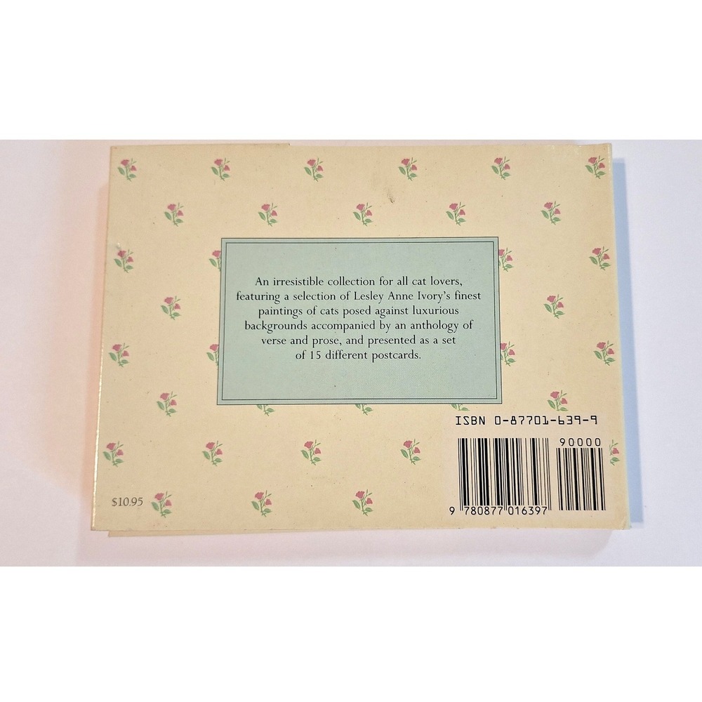 Lesley Anne Ivory PostCats Book and 15 Postcard Set Sealed 1989 First Edition - Picture 2 of 8